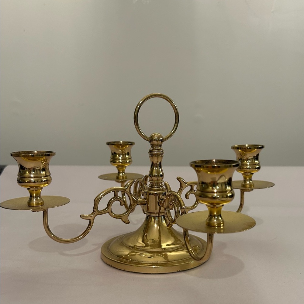 Vintage brass candle holder